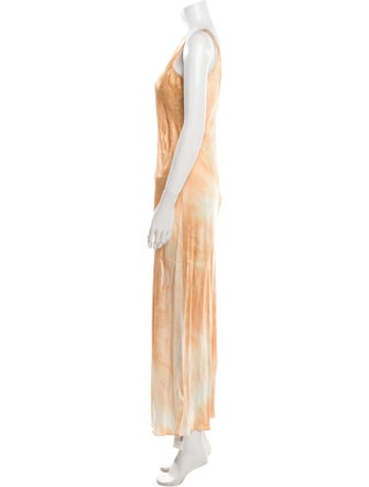 A.L.C. Tie-Dye Print Long Dress