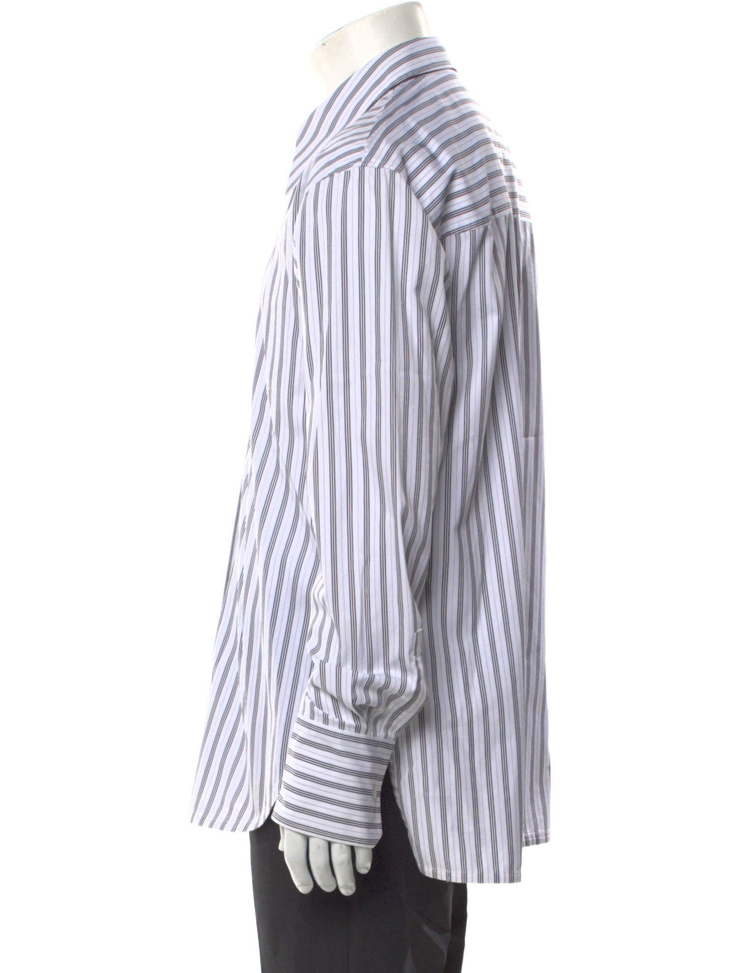 A.L.C. Striped Long Sleeve Button-Up Top