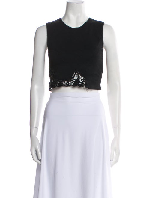 A.L.C. Crew Neck Sleeveless Crop Top