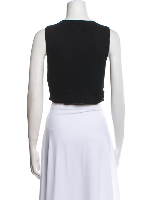 A.L.C. Crew Neck Sleeveless Crop Top