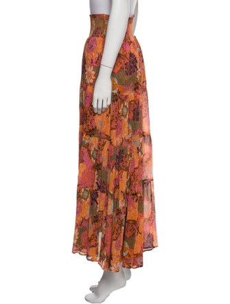 A.L.C. Silk Midi Length Skirt