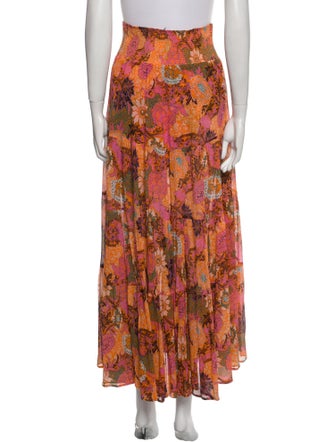 A.L.C. Silk Midi Length Skirt