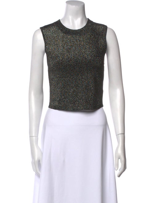 A.L.C. Crew Neck Sleeveless Crop Top