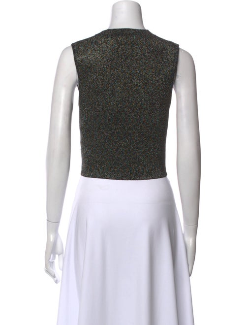 A.L.C. Crew Neck Sleeveless Crop Top