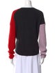 A.L.C. Colorblock Pattern Crew Neck Sweater