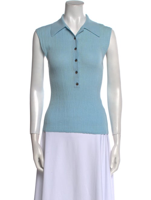 A.L.C. V-Neck Sleeveless Polo