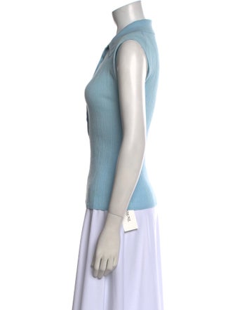 A.L.C. V-Neck Sleeveless Polo