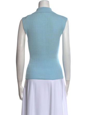 A.L.C. V-Neck Sleeveless Polo