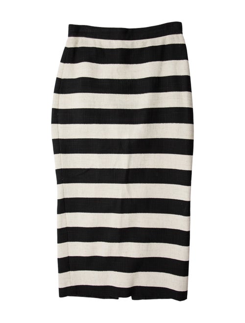 A.L.C. Striped Midi Length Skirt