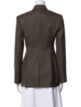 A.L.C. Wool Plaid Print Blazer