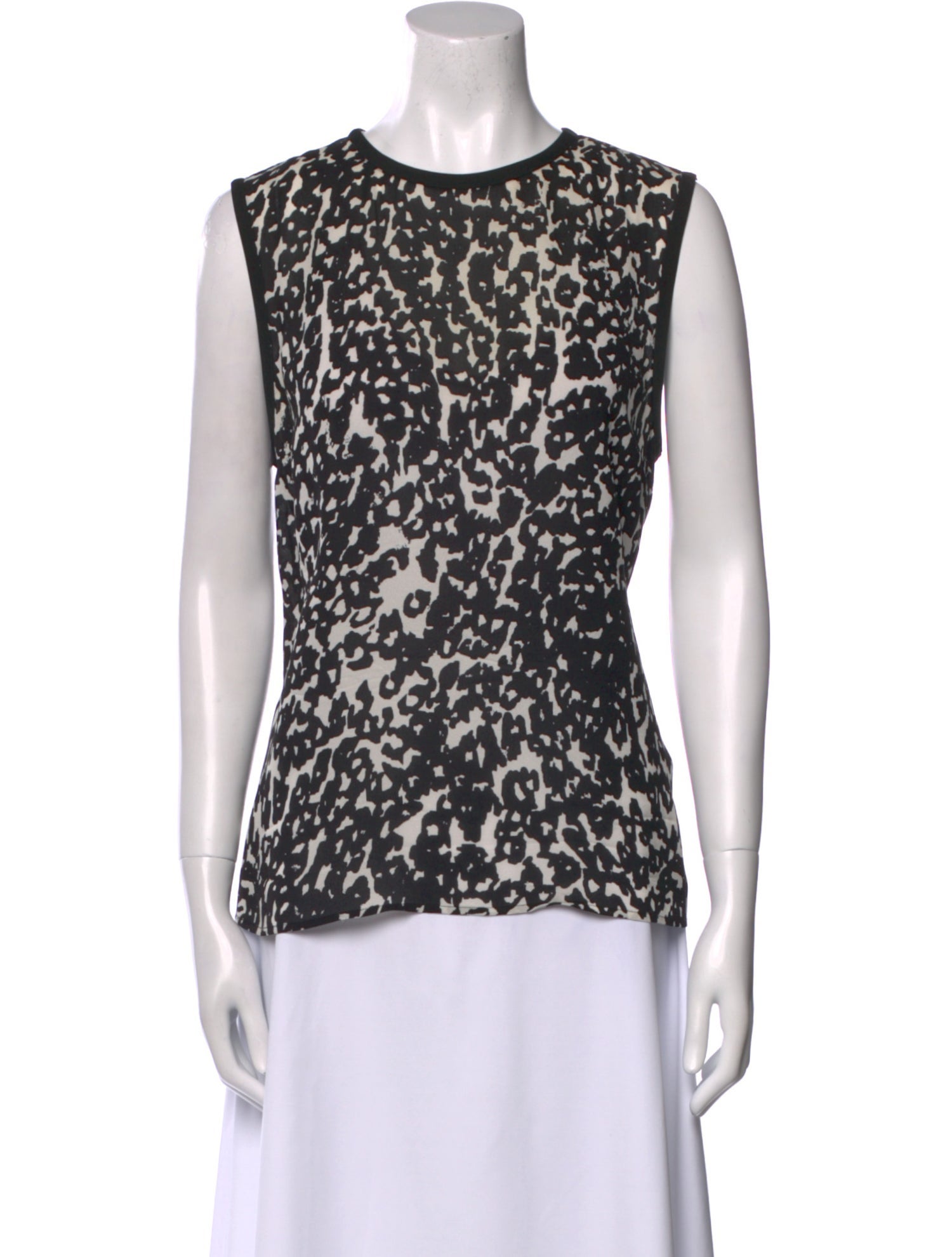 A.L.C. Silk Animal Print Top