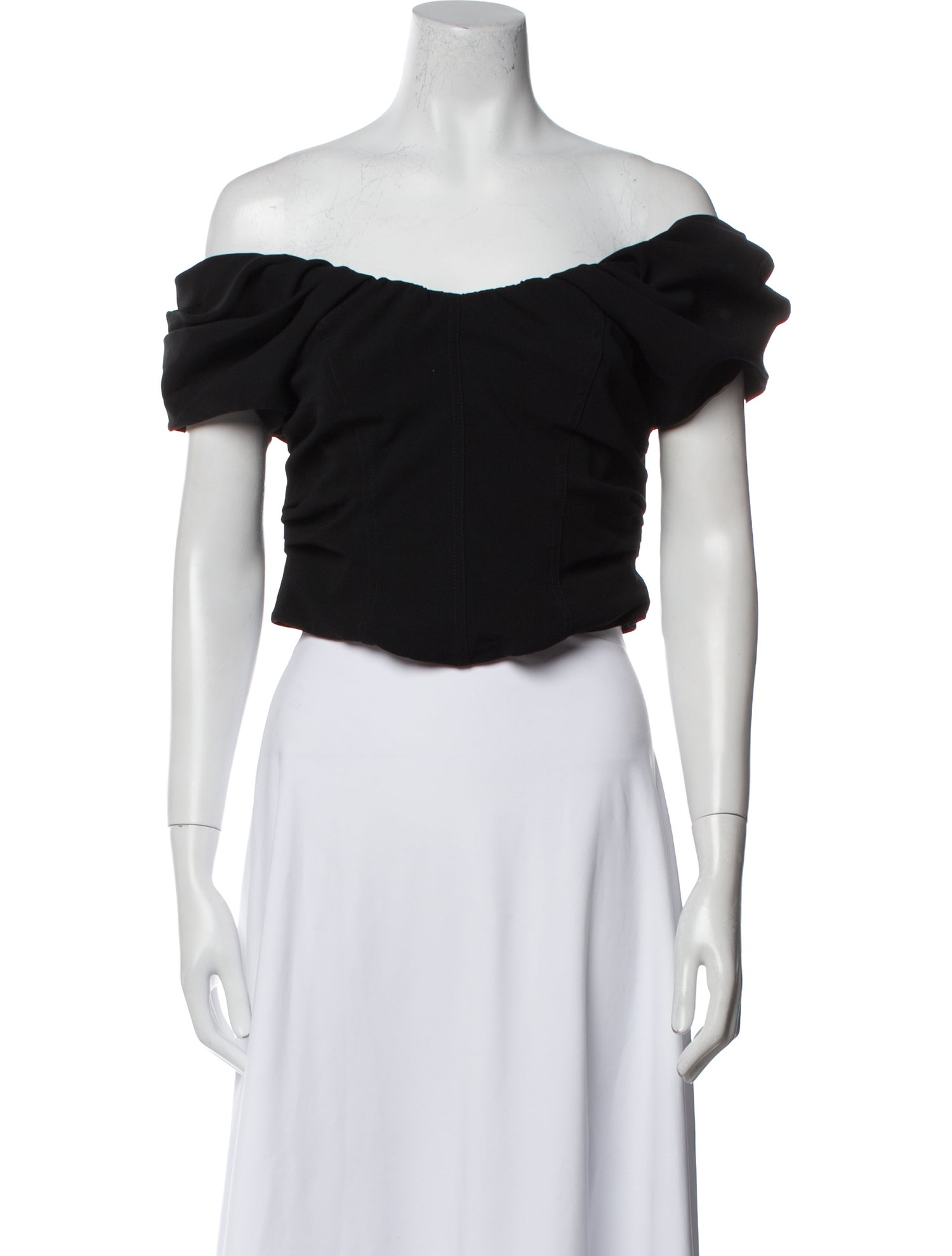 A.L.C. Off-The-Shoulder Short Sleeve Crop Top