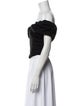 A.L.C. Off-The-Shoulder Short Sleeve Crop Top
