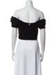 A.L.C. Off-The-Shoulder Short Sleeve Crop Top