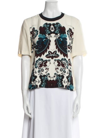 A.L.C. Silk Printed T-Shirt
