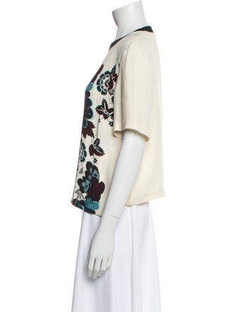 A.L.C. Silk Printed T-Shirt