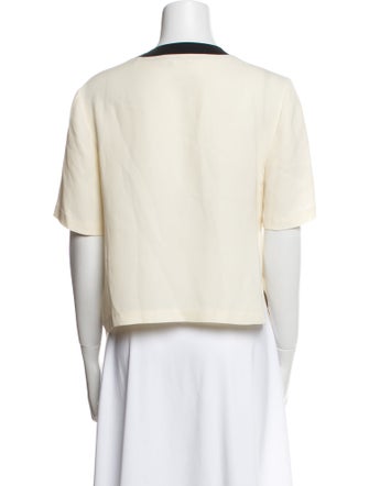 A.L.C. Silk Printed T-Shirt