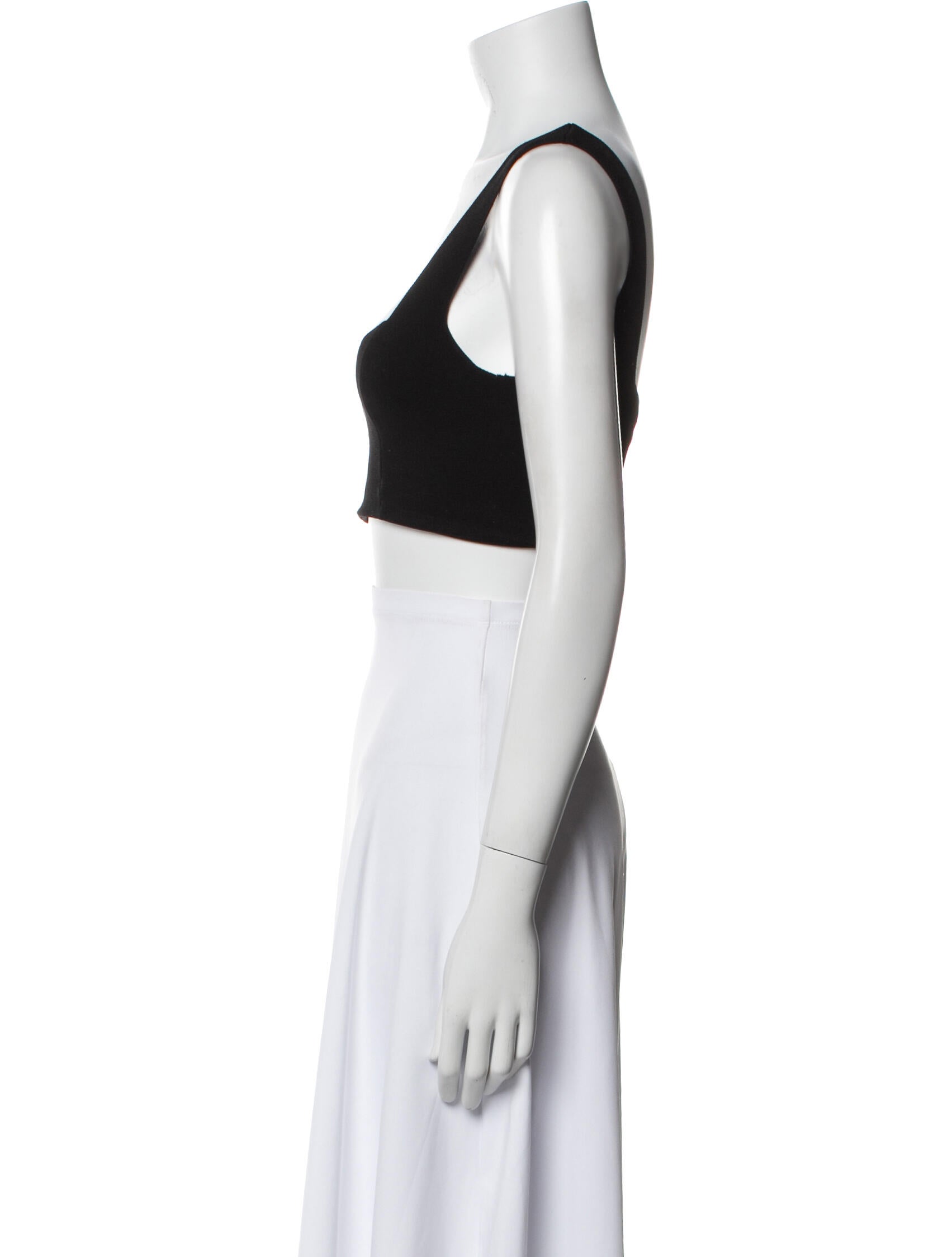 A.L.C. Square Neckline Sleeveless Crop Top