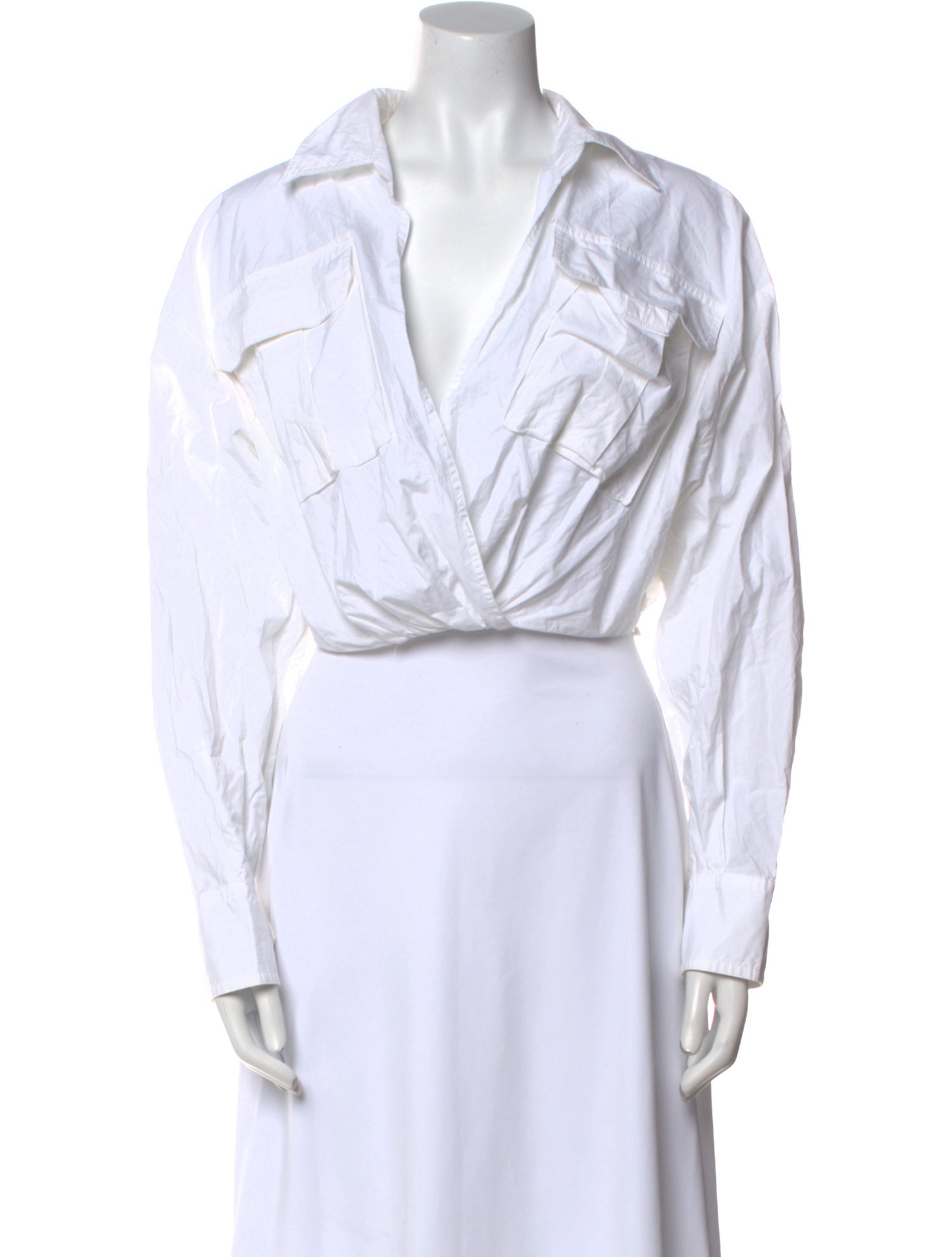 A.L.C. Long Sleeve Crop Top