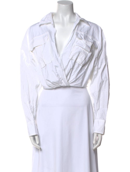 A.L.C. Long Sleeve Crop Top