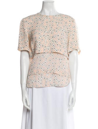A.L.C. Silk Floral Print Blouse