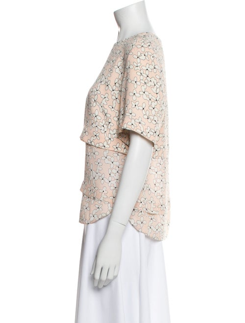 A.L.C. Silk Floral Print Blouse