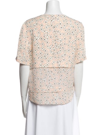 A.L.C. Silk Floral Print Blouse