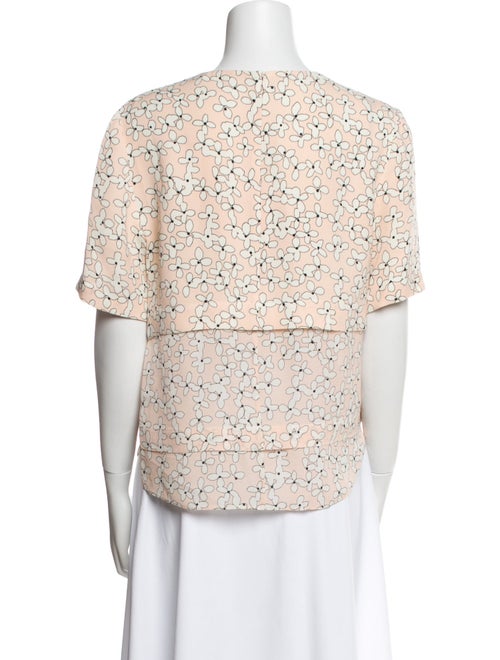A.L.C. Silk Floral Print Blouse