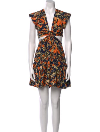 A.L.C. Printed Knee-Length Dress