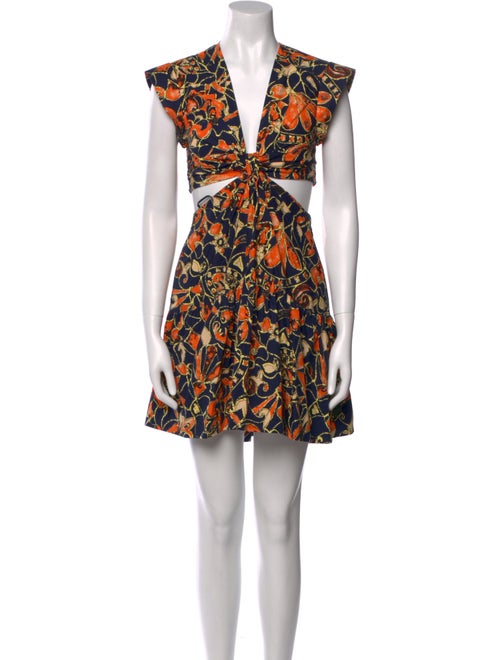 A.L.C. Printed Knee-Length Dress
