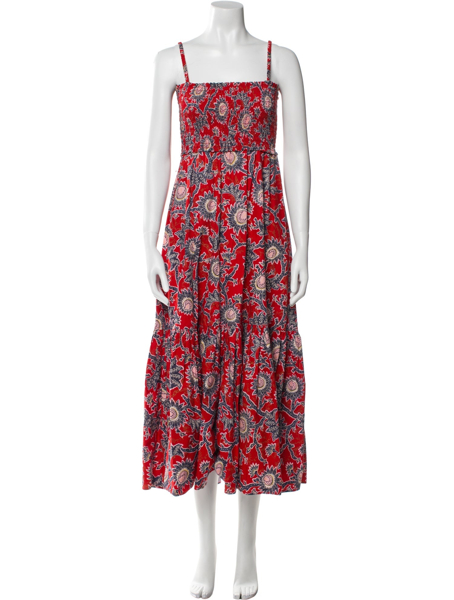 A.L.C. Floral Print Midi Length Dress