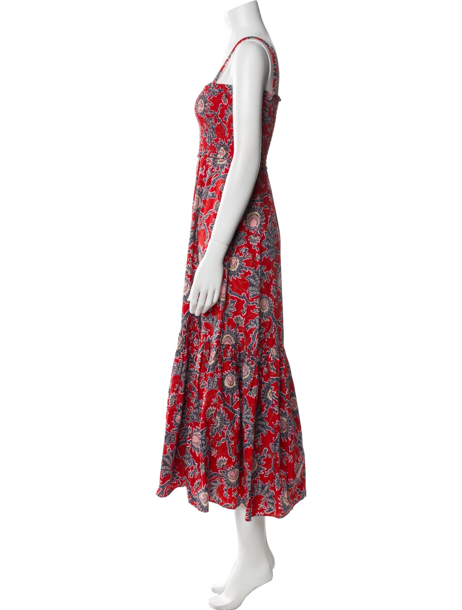 A.L.C. Floral Print Midi Length Dress