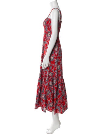 A.L.C. Floral Print Midi Length Dress