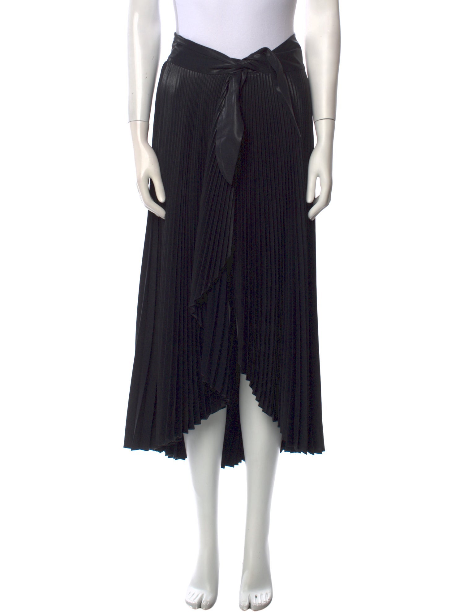 A.L.C. Pleated Accents Midi Length Skirt