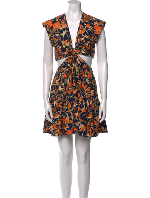 A.L.C. Printed Midi Length Dress