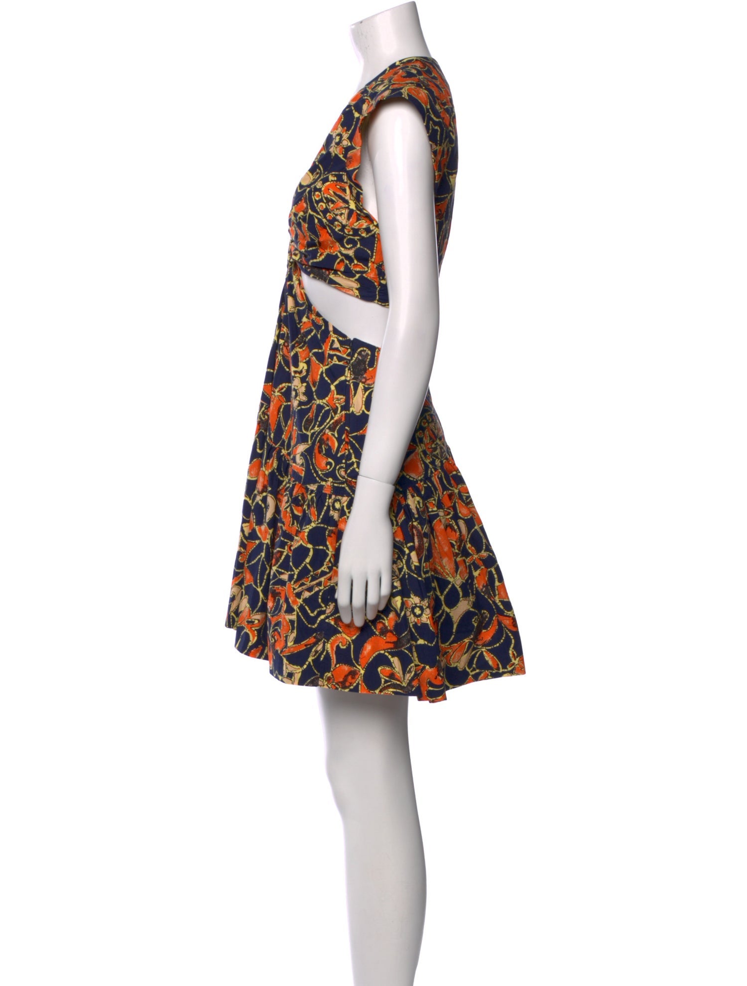 A.L.C. Printed Midi Length Dress