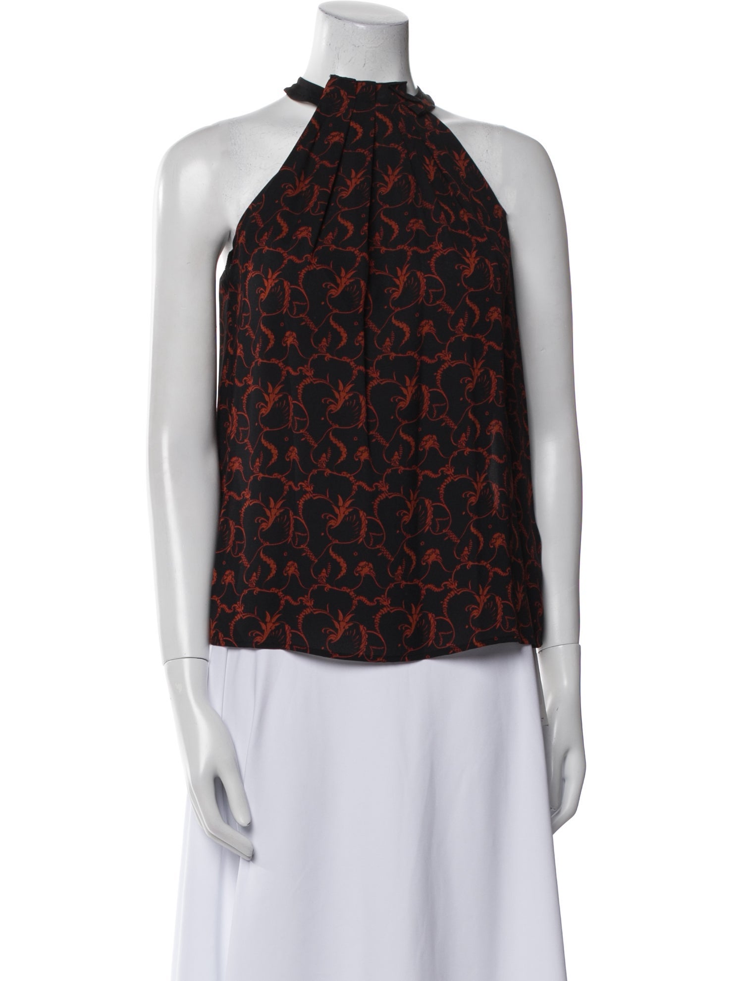 A.L.C. Silk Printed Blouse