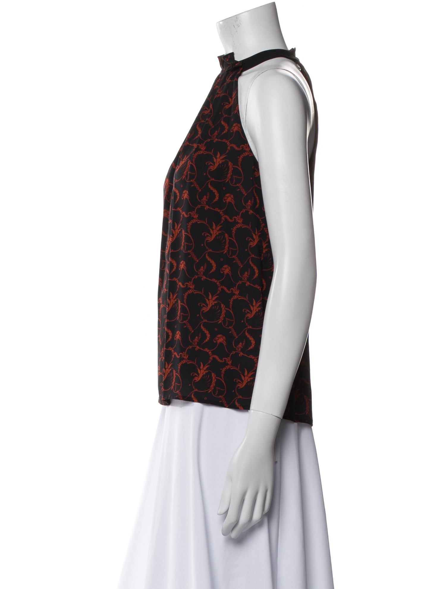 A.L.C. Silk Printed Blouse