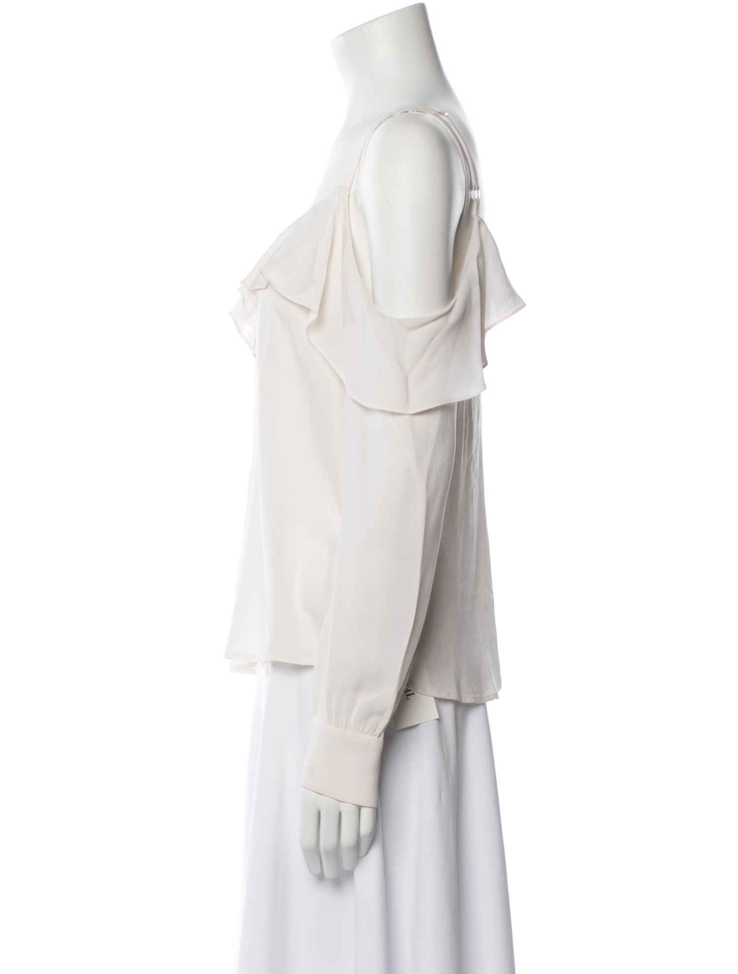 A.L.C. Silk Square Neckline Blouse