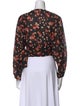 A.L.C. Silk Floral Print Crop Top