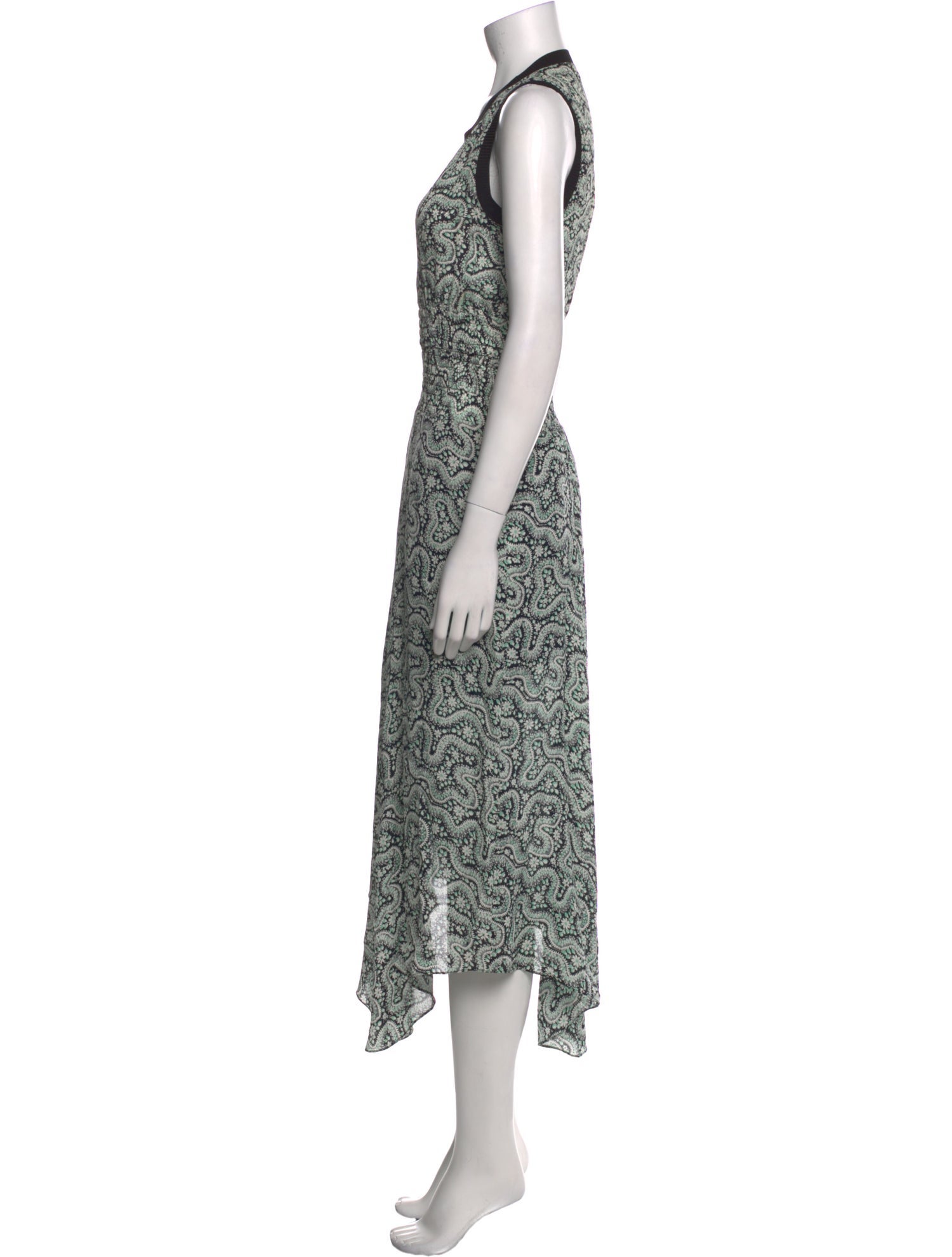 A.L.C. Printed Midi Length Dress