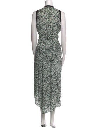 A.L.C. Printed Midi Length Dress