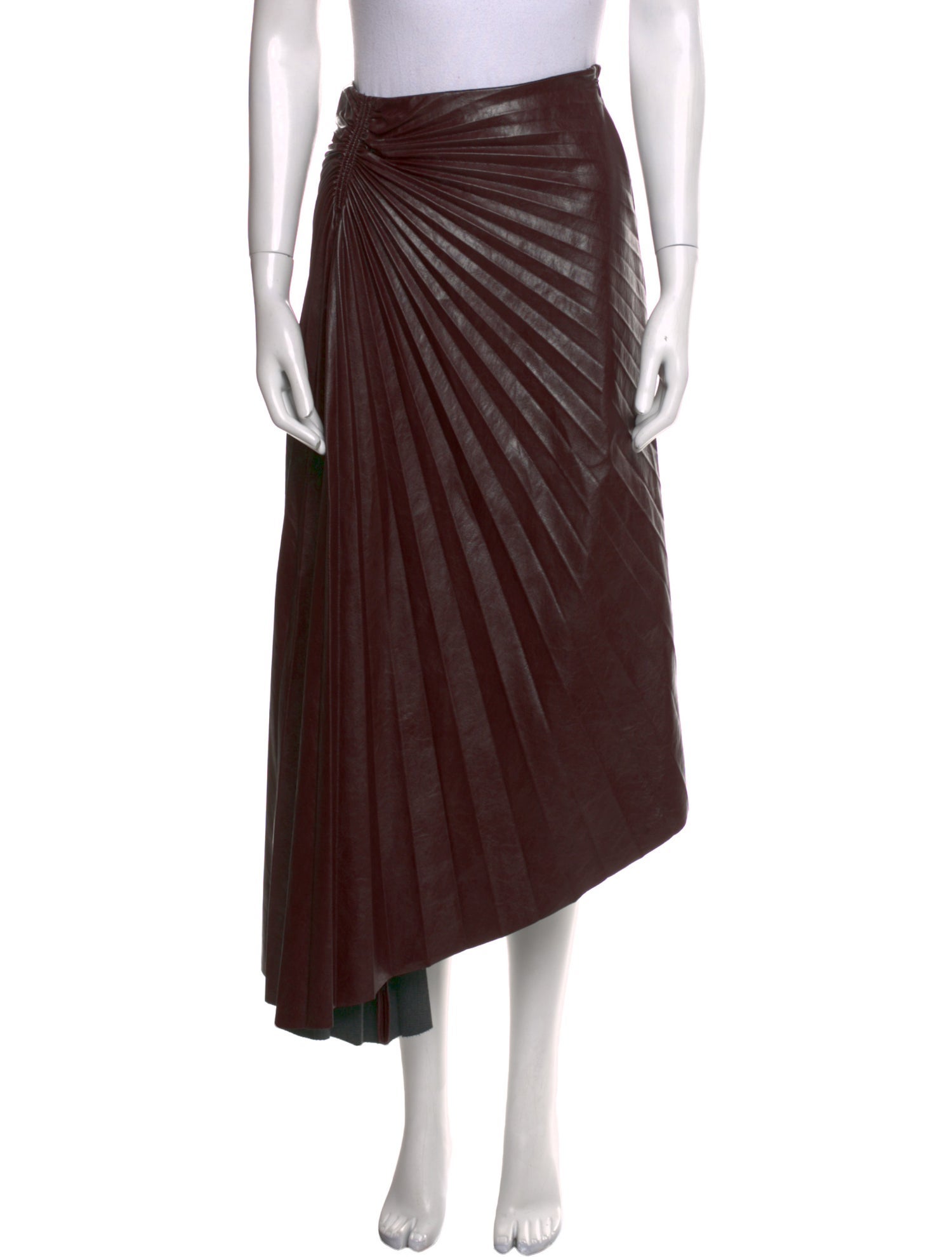 A.L.C. Pleated Accents Midi Length Skirt