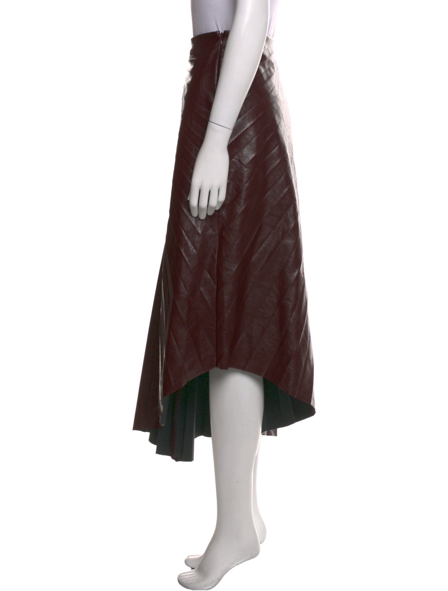 A.L.C. Pleated Accents Midi Length Skirt