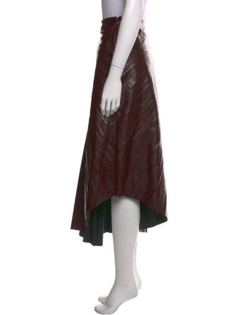 A.L.C. Pleated Accents Midi Length Skirt