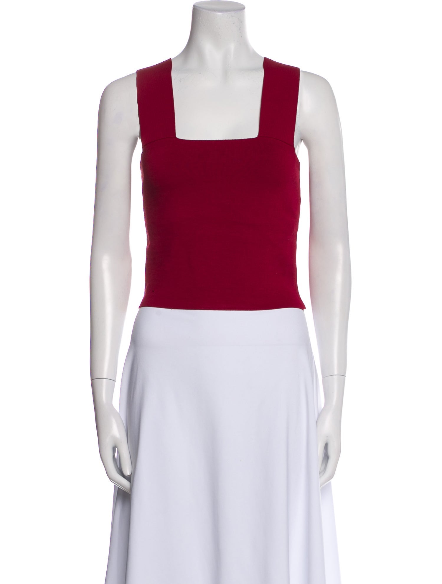 A.L.C. Square Neckline Sleeveless Crop Top