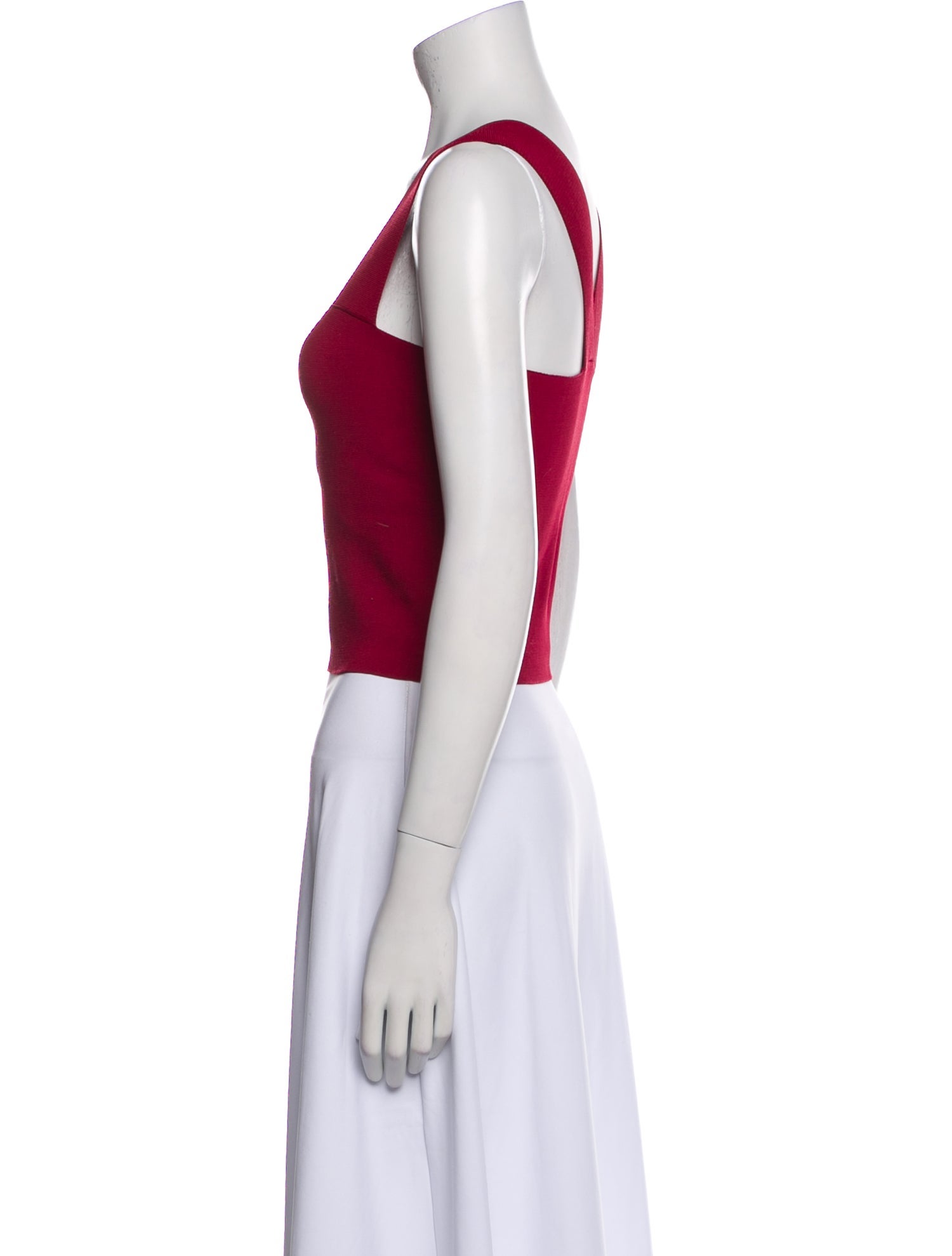 A.L.C. Square Neckline Sleeveless Crop Top