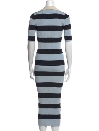 A.L.C. Striped Midi Length Dress
