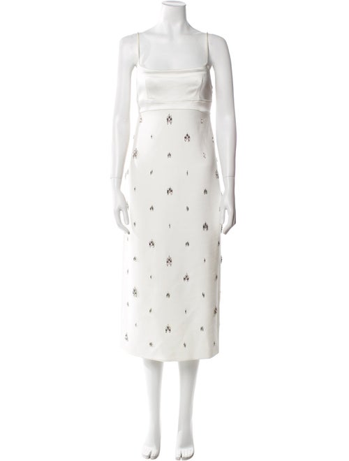 A.L.C. Square Neckline Midi Length Dress