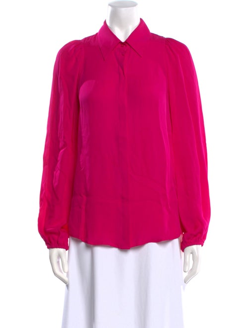 A.L.C. Silk Long Sleeve Blouse